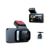 Caméra embarquée pour Voiture, Caméra De Tableau Bord À Double Enregistrement Avant Et Arrière HD 1080P 3 Pouces avec Connectivité WiFi pour Smartphone Recul,pour Les Voitures(Dual Recording,32g)