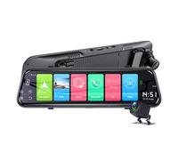 Caméra embarquée pour Voiture, Dashcam 2 Pièces avec Plein Écran De 10 Pouces, Vision Nocturne HD 12MP, Double Objectif Et Caméra Recul,pour Les Voitures