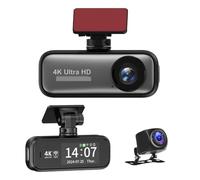 Caméra embarquée pour Voiture, Dashcam HD 4K, 3 Pièces, avec Double Enregistrement Avant Et Arrière, Connectivité pour Smartphone Suivi De Trajectoire Conduite À Objectif,pour Les Voitures