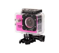 Camera Embarquée Sport LCD Caisson Etanche Waterproof 12 Mp Full HD 1080P Rose + SD 32Go