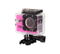 Camera Embarquée Sport LCD Caisson Etanche Waterproof 12 Mp Full HD 1080P Rose + SD 4Go