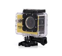 Camera Embarquée Sport LCD Caisson Étanche Waterproof Full HD 1080P Jaune 32 Go YONIS