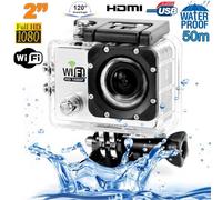 Camera sport wifi étanche caisson waterproof 12 MP Full HD Blanc