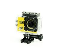 Camera Embarquée Sports Wi-Fi LCD Caisson Etanche Waterproof 12 Mp Full HD Jaune + SD 16Go