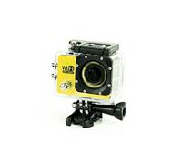 Camera Embarquée Sports Wi-Fi LCD Caisson Etanche Waterproof 12 Mp Full HD Jaune + SD 64Go