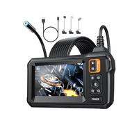 Caméra endoscope avec lumière - Écran rechargeable de 11 cm - Inspecteur de tuyaux - Pour plombiers, électriciens, maison, mécanicien automobile, réparation d'appareils ménagers et espaces réduits