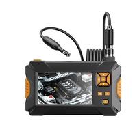 Caméra endoscope industrielle à direction 360 degrés Rotation automatique ° Double objectif 4.3 '' Endoscope d'inspection d'écran IPS 9 LED 32 Go Pour les Plombiers(3m,9MM Snake Tube)