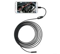 Caméra endoscope industrielle étanche 2M avec réglage de la lumière 6 LED et interface USB pour réparation automobile et inspection technique