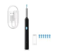 Caméra Endoscope pour Nettoyage d'oreilles, 6 Axes, Otoscope Lumineux avec Câble USB, Noir