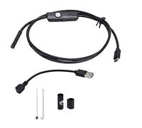 Caméra Endoscope USB CheoTime, caméra d'inspection à l'épreuve de l'eau de 5,5 mm avec 6 lumières LED 640x480 Portée vidéo pour le drainage électronique Automobile usage industriel (1m （3,3 pieds）)