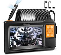 Camera Endoscopique 10M Double Objectif Ferdiiz, 1080P HD Ecran IPS 4,3 Pouces Camera Inspection Canalisation avec 8+2 Lumières LED