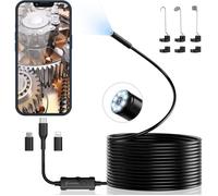Camera Endoscopique 1920 HD Serpent avec 8 LED Ennovor Pas de WiFi Camera Inspection Canalisation pour Android et iOS（5M）