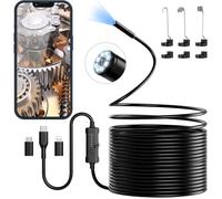 Camera Endoscopique 1920 HD Serpent avec 8 LED Ennovor Pas de WiFi Camera Inspection Canalisation pour Android et iOS（10M）