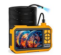 Camera Endoscopique 50M, Maylatte IPS 4.5" Pouces Endoscope Double Objectif Industriel, Caméra Inspection Canalisation 1080P 7,9 mm, Caméra d'égout Industrielle étanche IP67 avec 8+1 lumières LED