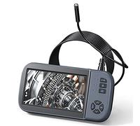 Caméra endoscopique à double objectif de 8 mm, caméra endoscopique industrielle de 11,4 cm, pour plomberie CVC, sonde étanche (câble de 10 m)