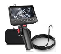 Caméra endoscopique articulée 2,0 MP 3,9 mm/5,5 mm, voies, direction à 210 degrés, endoscope industriel avec haut-parleur 6 LED(8.5mm dual lens)