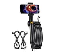 Caméra endoscopique articulée avec lumière réglable - Caméra d'inspection endoscope industriel - Objectif 6 mm - 1080p - 6 LED