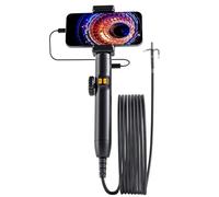 Caméra endoscopique articulée avec lumière réglable, endoscope industriel, objectif 6 mm, 1080p, 6 LED