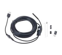 Caméra endoscopique avec 6 lumières LED réglables USB Endoscope Serpent Caméra d'inspection industrielle Outil industriel