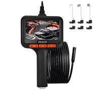 Caméra Endoscopique avec Éclairage, Écran IPS 4,3 Pouces, Caméra D'inspection 1080P Tubulaire, Rotation à 180°, Étanche IP67 pour Inspection de Canalisations et de Tuyaux Automobiles