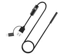 Caméra Endoscopique Avec Lumière - Caméra D'inspection Étanche HD 3 En 1 | Endoscope USB Industriel Pour Téléphones Android | Objectif 5,5 Mm Câble De 3,5 M | 6 Lumières LED Réglables | Outil D'endosc