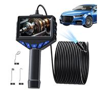 Caméra endoscopique avec lumière, écran IPS articulé étanche avec 8 lumières LED, caméra serpent de plomberie - pour tuyau d'égout, drainage, moteur, , entretien électrique, valve murale