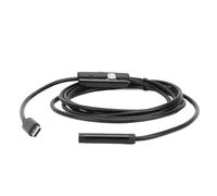 Caméra Endoscopique avec Lumières, Caméra D'inspection Endoscopique à Sonde Fine de 7 Mm, Câble Semi-rigide de 2 M, Caméra Serpent étanche Endoscopique HD 2 MP pour Blocage de