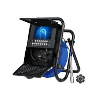 Caméra endoscopique, Caméra d'inspection de tuyau caméra d'endoscope avec l'endoscope industriel plombier DVR d'égout localisateur 512HZ auto-nivelant(20m,512HZ-Self-Leveling)