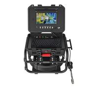 Caméra endoscopique, Caméra d'inspection de tuyau d'égout HD 1080P 9 pouces 16GB DVR Compteur distance Prise en char l'endoscope 512Hz Auto-nivelant(20m,5MM CABLE)