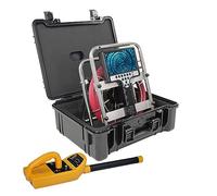 Caméra endoscopique, Caméra d'inspection de tuyau d'endoscope compteur DVR à équilibrage automatique câble souple 7mm 23mm avec transmetteur et localisateur Sonda 512hz(20m,7mm 512Hz Locator 23)