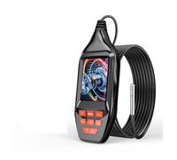 Caméra endoscopique, Caméra d'inspection d'égout de tuyau 108 0P HD Borescope 3" LCD d'endoscope à écran avec 6 LED for inspection voiture 15m(1m,3.9mm single lens)