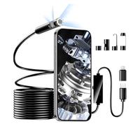 Caméra Endoscopique canalisation Double Objectif, Camera canalisation Flexible et Rigide HD 1080, 8 LED réglables, étanche IP67, pour canalisations, pour Android, iOS, tablettes et Samsung(10M)