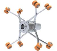 Caméra endoscopique d'égout avec support rétractable, diamètre réglable de 170 à 460 mm, poulie de guidage pour inspection de tuyaux
