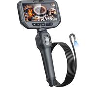 Camera Endoscopique, DEPSTECH Endoscope Bidirectionnel, Endoscope Industriel IPS 5 Pouces avec Caméra Articulée à 210 °, Étanche Camera Inspection Canalisation de 6,2 mm avec Lumière, Automobile