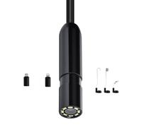 Caméra Endoscopique-Duoku-avec Câble Semi-Rigide de 3 m-Endoscope HD 1920p-Êquipé de 8 Lumières LED Réglables