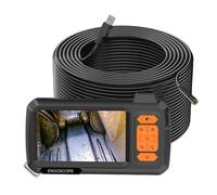 Caméra endoscopique, écran de 4,3 pouces remplaçable, câble rigide de 1 à 100 mètres, HD1080P, lentille de 8MM, inspection de tuyau, endoscope USB LED 2600mAh Haute définition(20m)