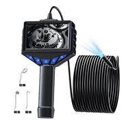 Caméra endoscopique - Écran IPS flexible réglable et étanche avec 8 lumières LED, caméra serpent de plomberie, pour canalisation, drainage, moteur, , valve murale d'entretien électrique