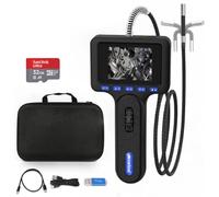 Camera Endoscopique, Endoscope à écran HD de 10 cm avec lumière, Caméra d'inspection Flexible de 1,20 m pour Automobile, HVAC et mécanique