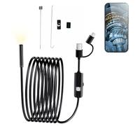 Camera Endoscopique, Endoscope D'inspection Serpent, Endoscope Caméra, Endoscopique de Portée, Endoscopique D'inspection Serpent avec 6 Lumières LED Sonde de 7 mm, Semi Rigide Caméra de Portée