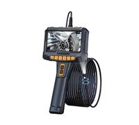 Caméra endoscopique, Endoscope Portatif De 5 Pouces À Double Lentille, Industriel Portable HD Rotatif 360 Degrés For Tuyaux,Endoscope industriel