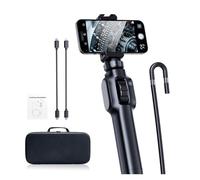 Caméra endoscopique industrielle 2MP avec écran IPS de 4,3 pouces d'inspection à rotation 360 degrés Endoscope for tuyaux voitures(1m,8mm Android IOS)