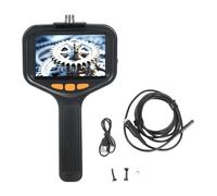 Caméra endoscopique industrielle à double objectif HD 1080p avec 8 + 1 lumières LED IP67, étanche et câble flexible pour l'inspection des canaux (Hmm)