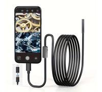 Caméra endoscopique industrielle avec deux ports pour système iOS/Android, caméra endoscopique d'inspection HD 960P pour vérifier la voiture Soft Cable