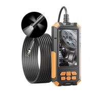 Caméra Endoscopique Industrielle Couleur IPS 4.5 Pouces, 1080P HD, Étanche, Double Objectif Triple, Câble Rigide, for Vérifier La Voiture Qualité d'image Nette(5m,8mm Triple)