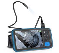 Caméra endoscopique industrielle de 8 mm, 6 lumières LED réglables, caméra endoscopique double objectif 1080p, parfaite pour la plomberie, le CVC, la maison, l'inspection des aérations et des égouts