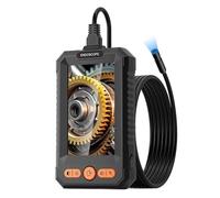 Caméra endoscopique industrielle, écran IPS 4.3 pouces HD1080P, objectif 8MM, câble USB, Endoscope d'inspection des canalisations de voiture, 8LED 2600mAh Haute définition(20m)