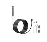 Caméra Endoscopique IP67, D'inspection Étanche 1920x1440, Double Objectif, Endoscope Automobile Compatible des Images Claires Précises