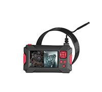 CaméRa Endoscopique P30 8MM double lentille 360 degrés rotation endoscope industriel 4.3 "IPS LCD caméra d'inspection de voitures numériques avec 8 LED(5m)