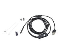 Caméra endoscopique USB avec 6 lumières LED réglables - Serpent - Étanche - Inspection de plomberie pour téléphone - Réparation automobile