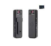 Caméra enregistreur 32GB Caméra portable Recorder Camera 1080P HD Batterie 500mAh Fonctions d'enregistrement audio et vidéo Enregistreur pour voyage en plein air Cyclisme avec 32GB carte mémoire
